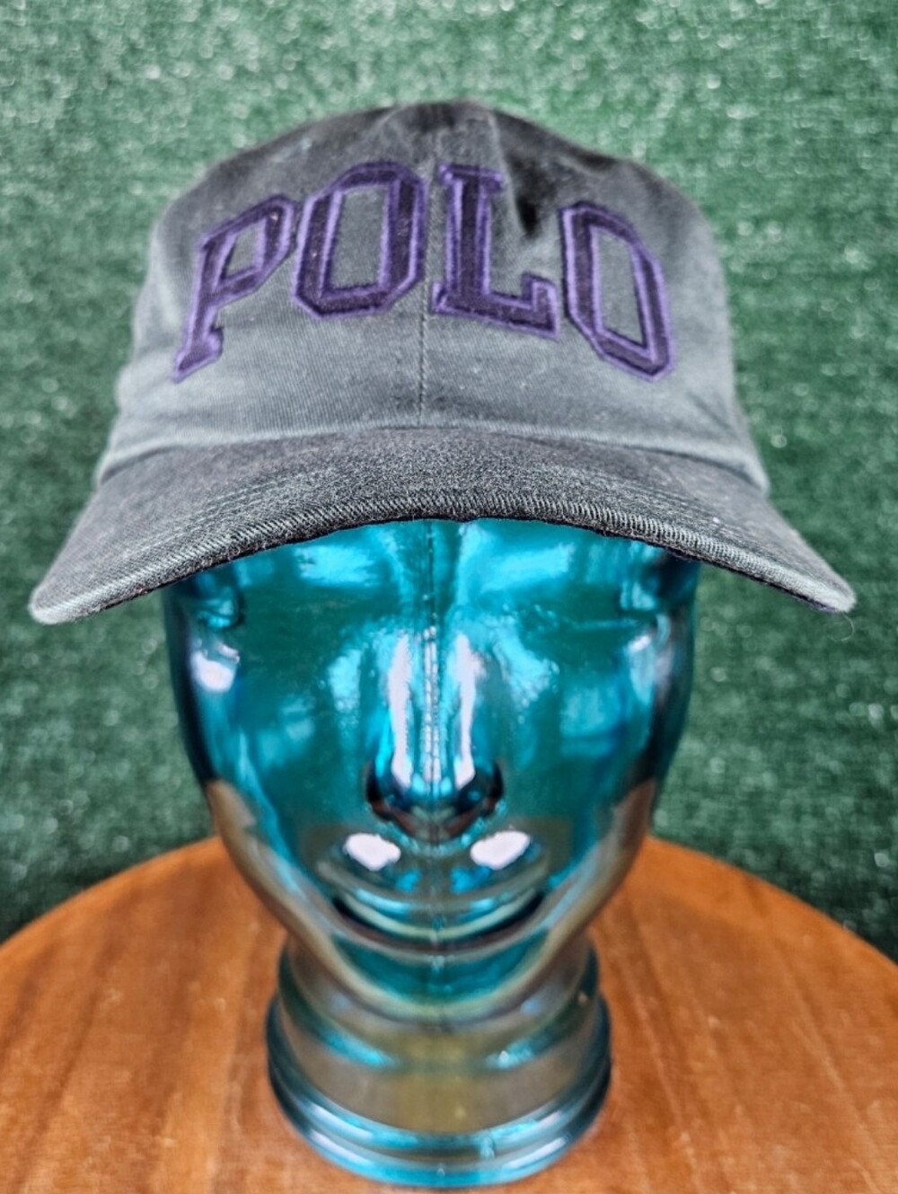 Vintage Ralph Lauren Polo Spell Out Adjustable Cap / Green & Navy / Size - OSFA